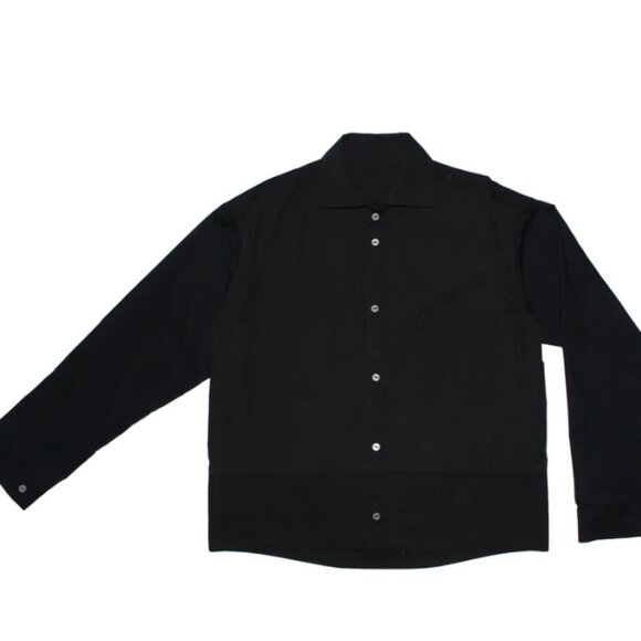 Re-pull Jet Expo Unisex Button Down Shirt Long Sleeve Relaxed Fit Black Size 1 - Picture 6 of 8